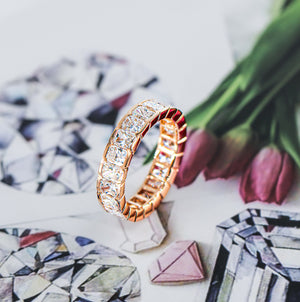 Raidant cut diamond full eternity rings sydney best value