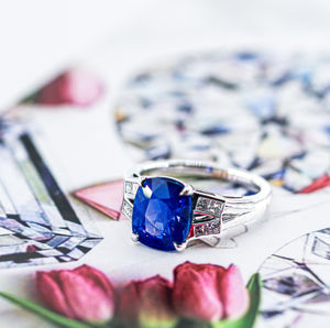 Cushion cut Sapphire diamond rings sydney australia best price