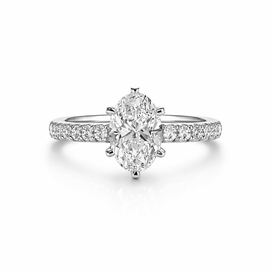 oval cut diamond shoulder engagement rings perth australia best price