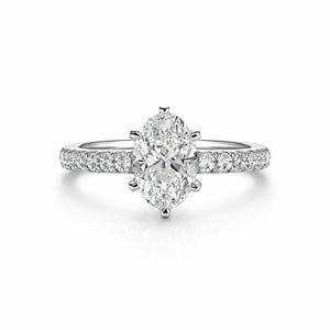 oval cut diamond shoulder engagement rings perth australia best price