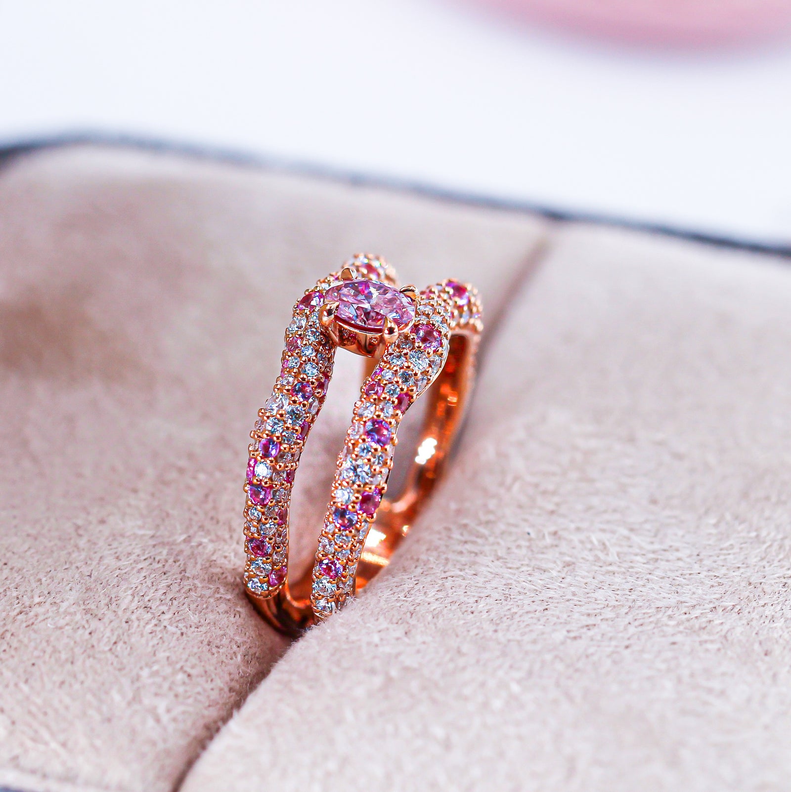 Oval cut Argyle Pink Diamond Rings Perth Special Offer