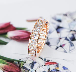 Raidant cut diamond full eternity rings sydney best value