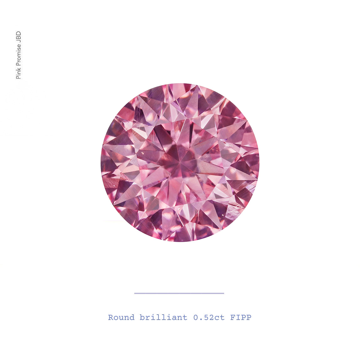 0.52ct Round shape 4PP Fancy Intense Purplish Pink Certified Australian Pink Diamond, ARG02