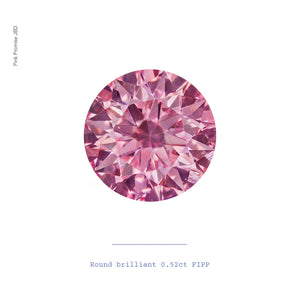 0.52ct Round shape 4PP Fancy Intense Purplish Pink Certified Australian Pink Diamond, ARG02