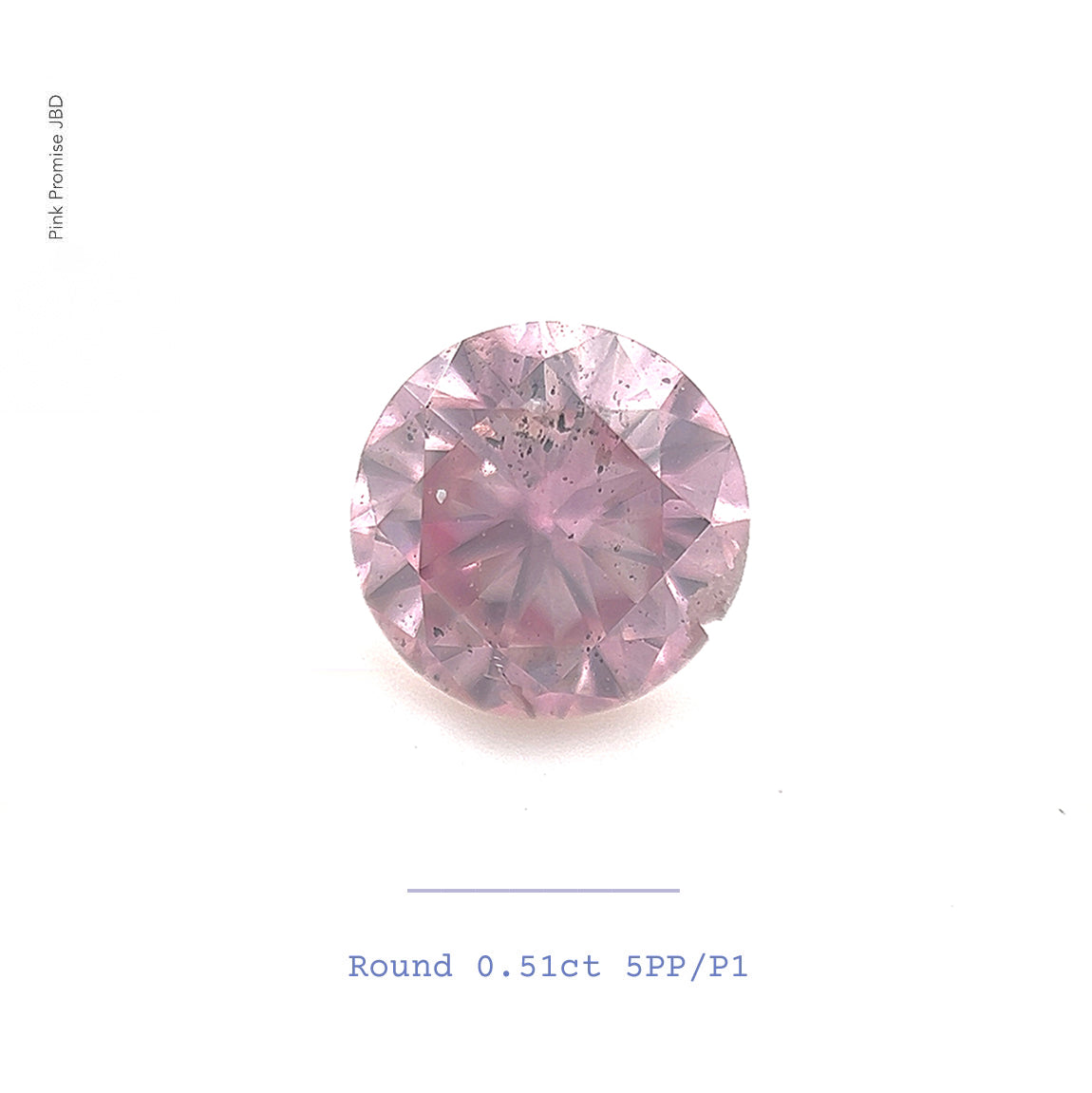 0.51ct Round shape 5PP Fancy Intense Purplish Pink Certified Australian Pink Diamond, ARG04