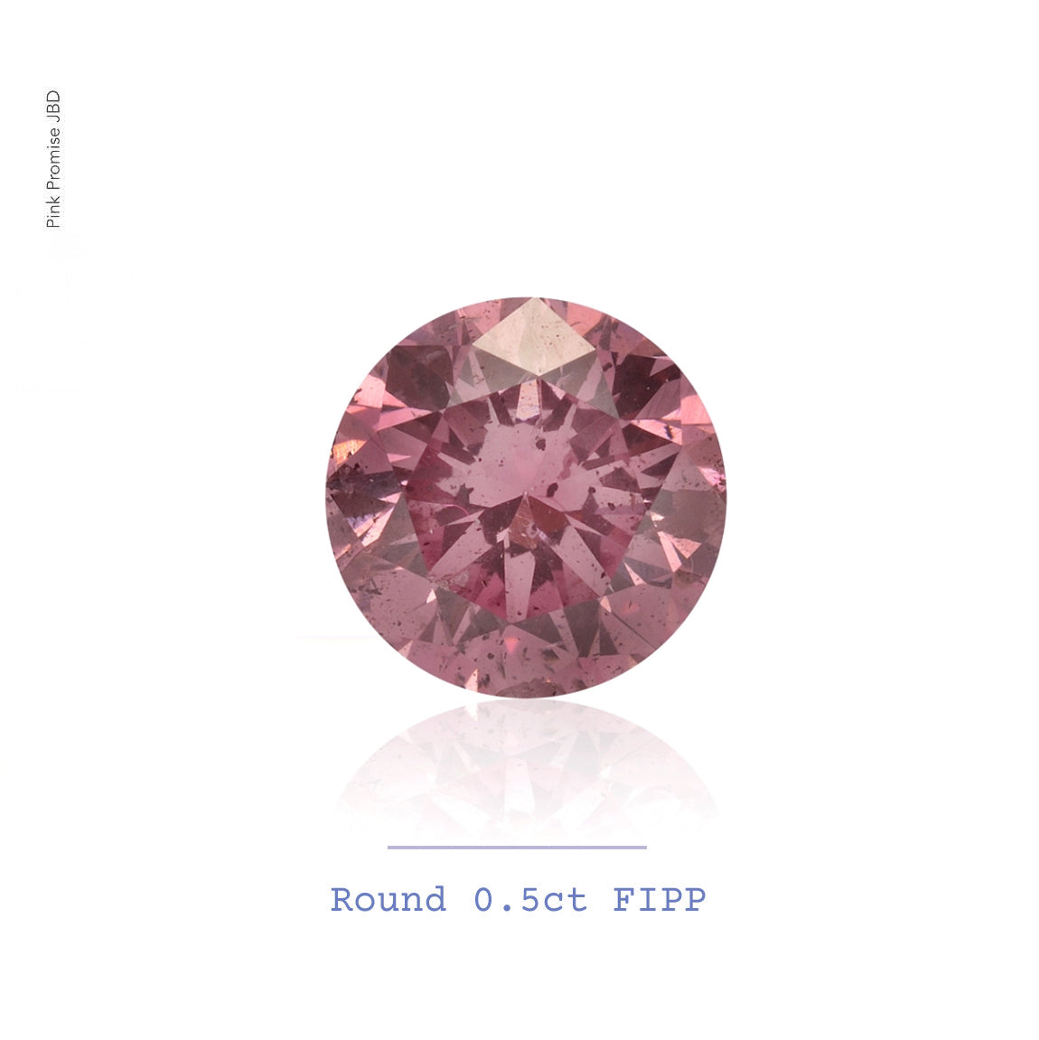0.5ct Round shape 4PP Fancy Intense Purplish Pink Certified Australian Pink Diamond, ARG05