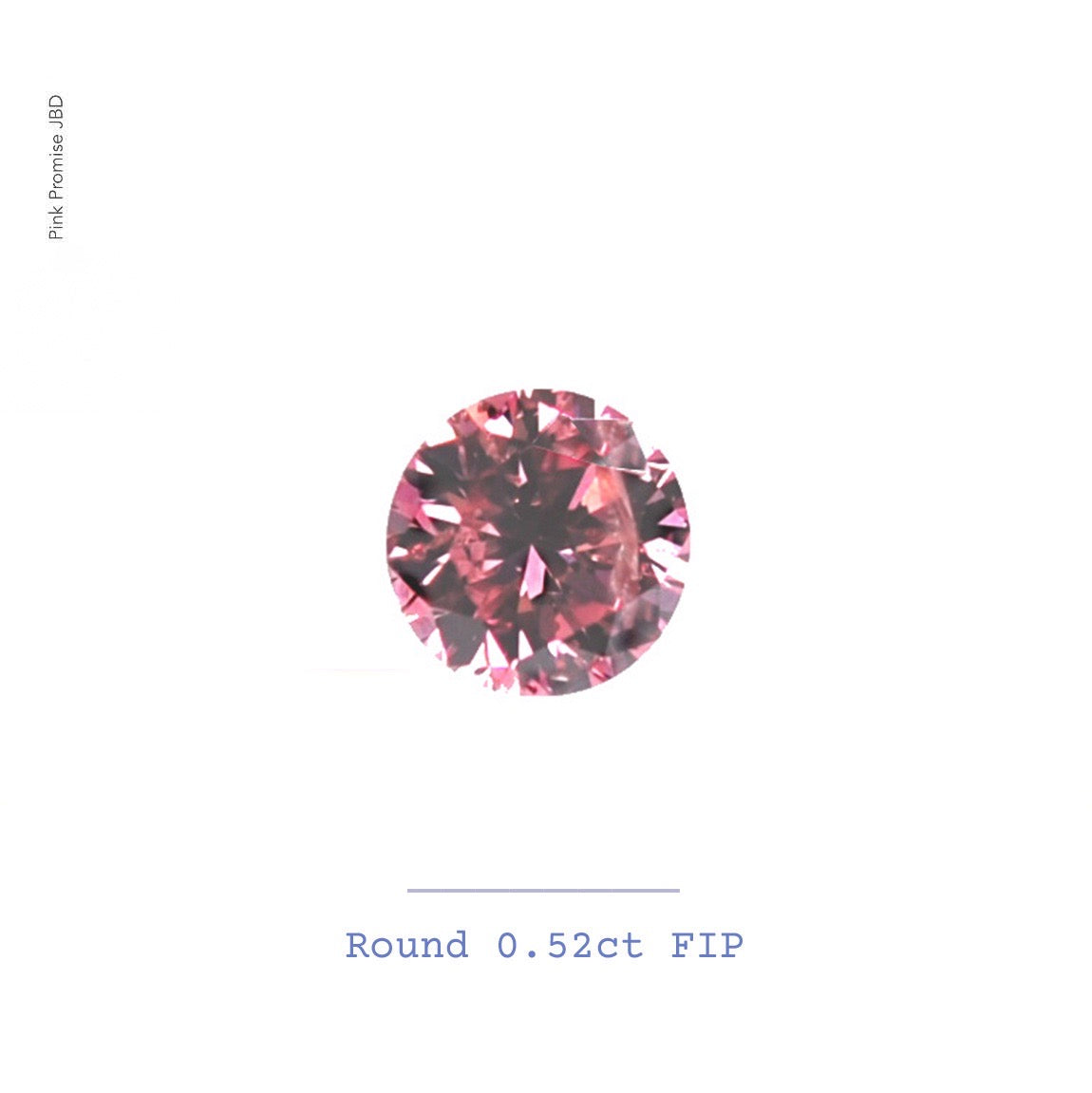 0.52ct Round shape 4P Fancy Intese Pink Certified Australian Pink Diamond, ARG26