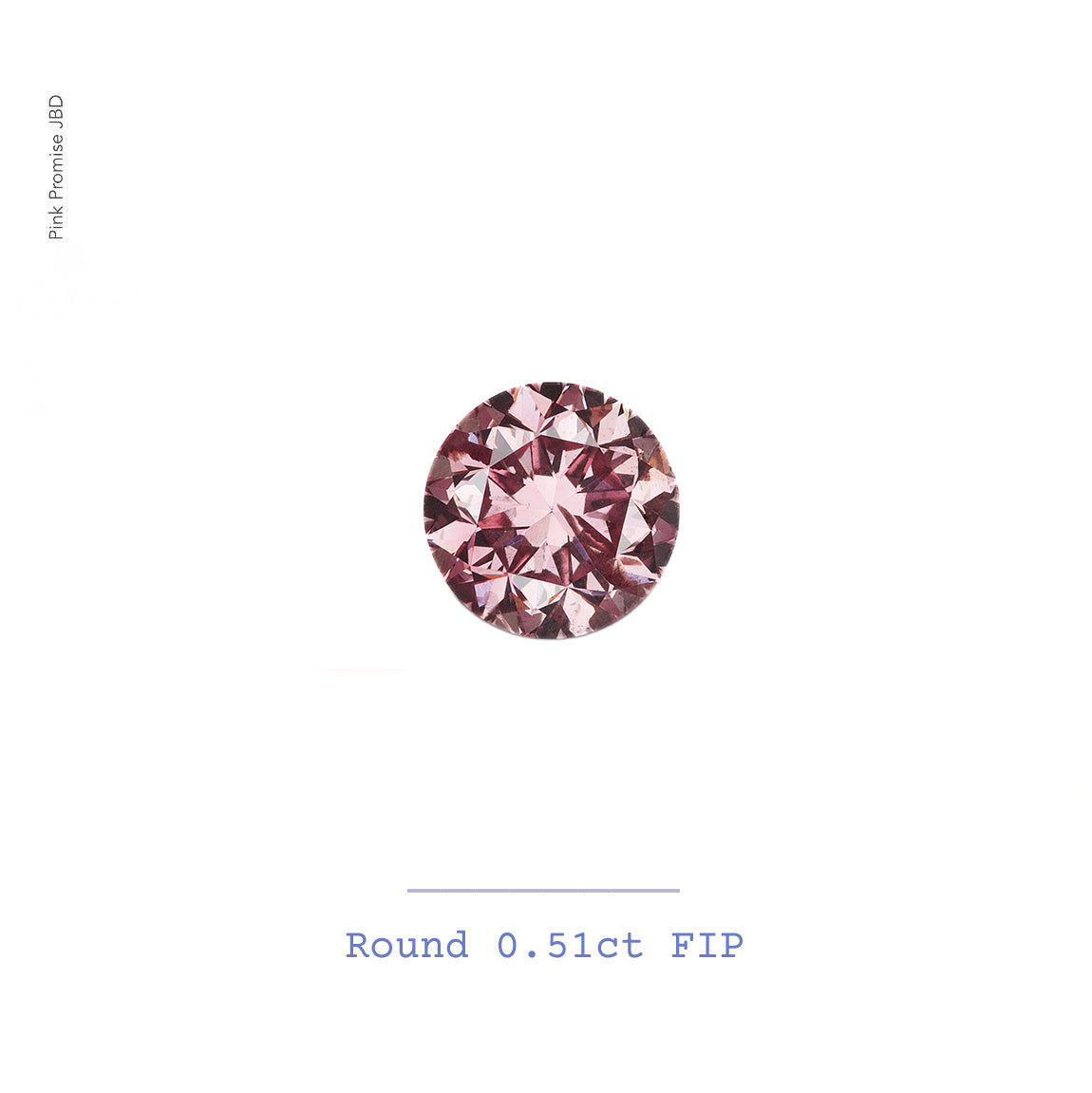 0.51ct Round shape 3P Fancy Intese Pink Certified Australian Pink Diamond, ARG27