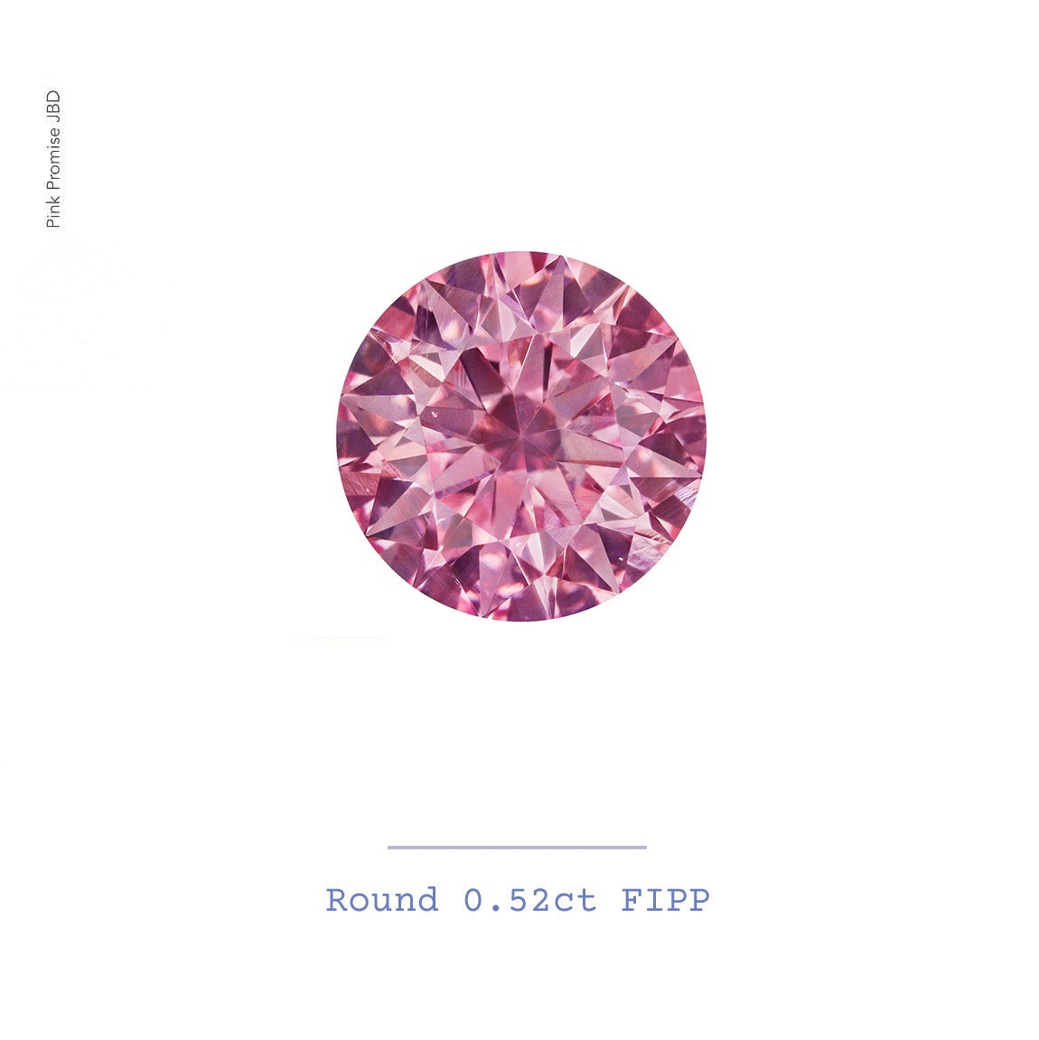 0.52ct Round shape 4PP Fancy Intense Purplish Pink Certified Australian Pink Diamond, ARG28