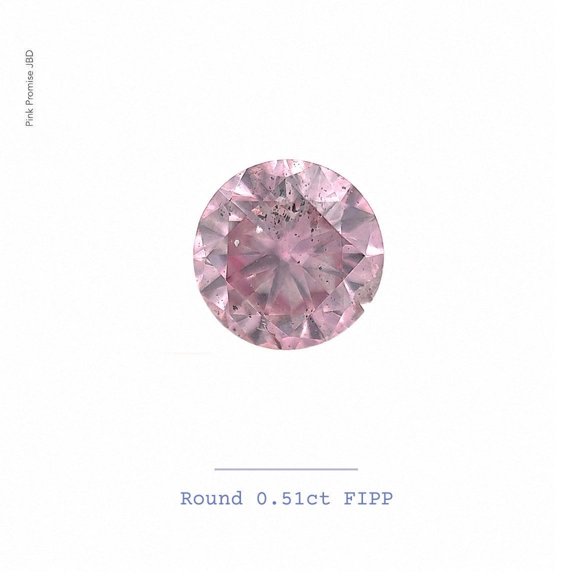 0.51ct Round shape 5PP Fancy Intense Purplish Pink Certified Austrlian Pink Diamond, ARG30