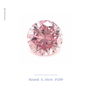 0.45ct Round shape 4PP Fancy Intense Purplish Pink Certified Australian Pink Diamond, ARG32