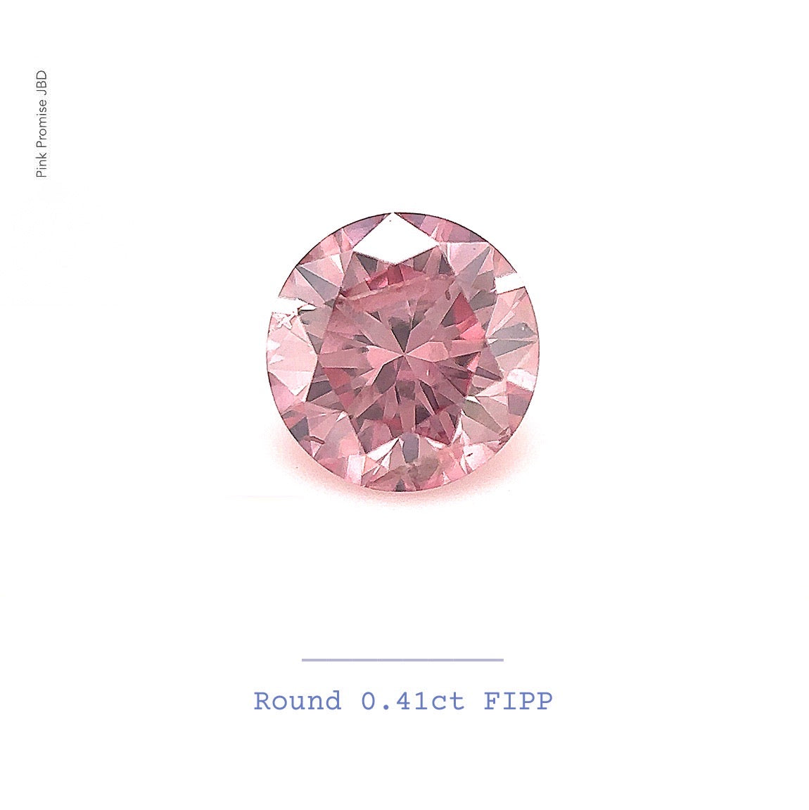 0.41ct Round shape 4P Fancy Intense Purplish Pink Certified Australian Pink Diamond, ARG33