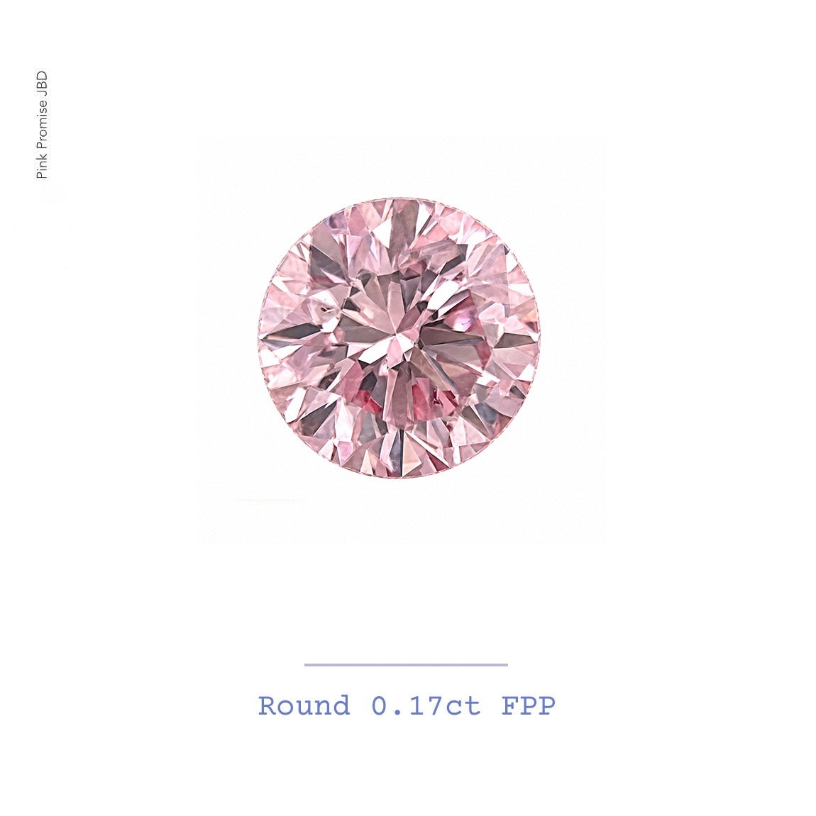 0.17ct Round shape 6P Fancy Purplish Pink Certified Australian Diamond, ARG34