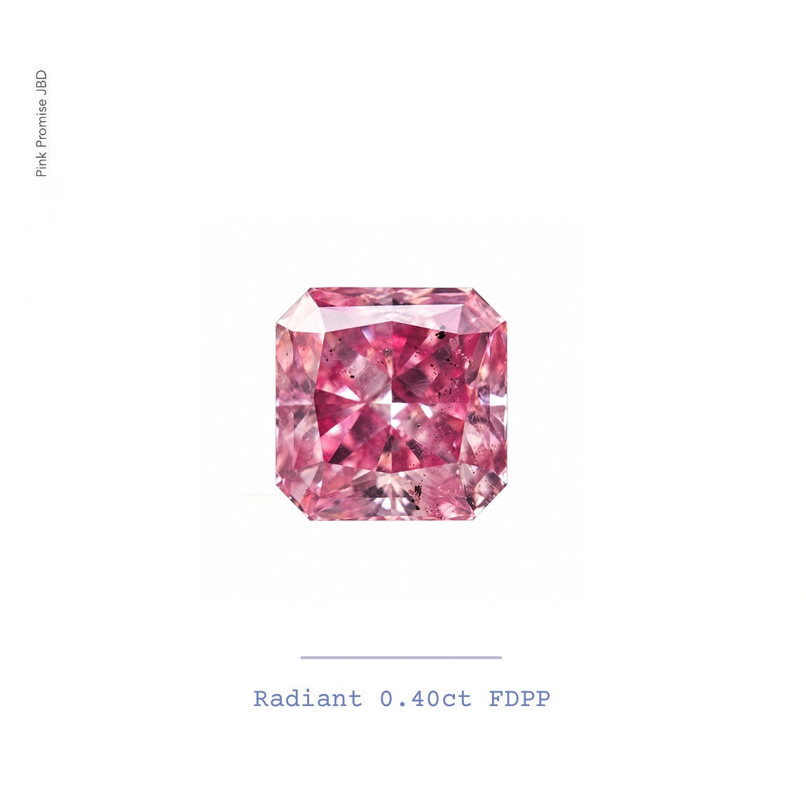0.4ct Radiant Cut 5P Fancy Deep Purplish Pink Certified Australian Pink Diamond, ARG42