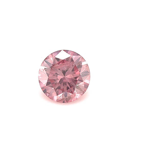 0.41ct Round shape 4P Fancy Intense Purplish Pink Certified Australian Pink Diamond, ARG33