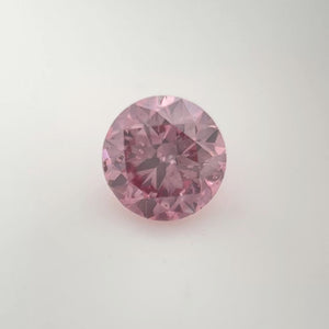 0.52ct Round shape 3P Fancy Intense Pink Certified Australian Pink Diamond, ARG29
