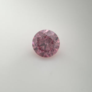 0.52ct Round shape 3P Fancy Intense Pink Certified Australian Pink Diamond, ARG29
