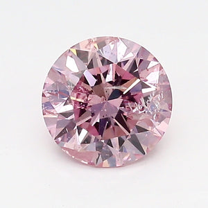 0.79ct Round shape 5P Fancy Intense Purplish Pink Certified Australian Pink Diamond, ARG23