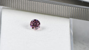 0.52ct Round shape 4PP Fancy Intense Purplish Pink Certified Australian Pink Diamond, ARG28