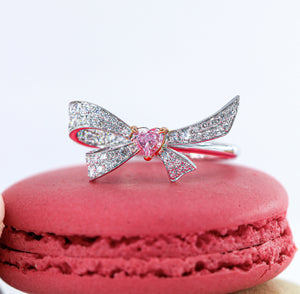 Heart shape Argyle pink diamond rings sydney unique design