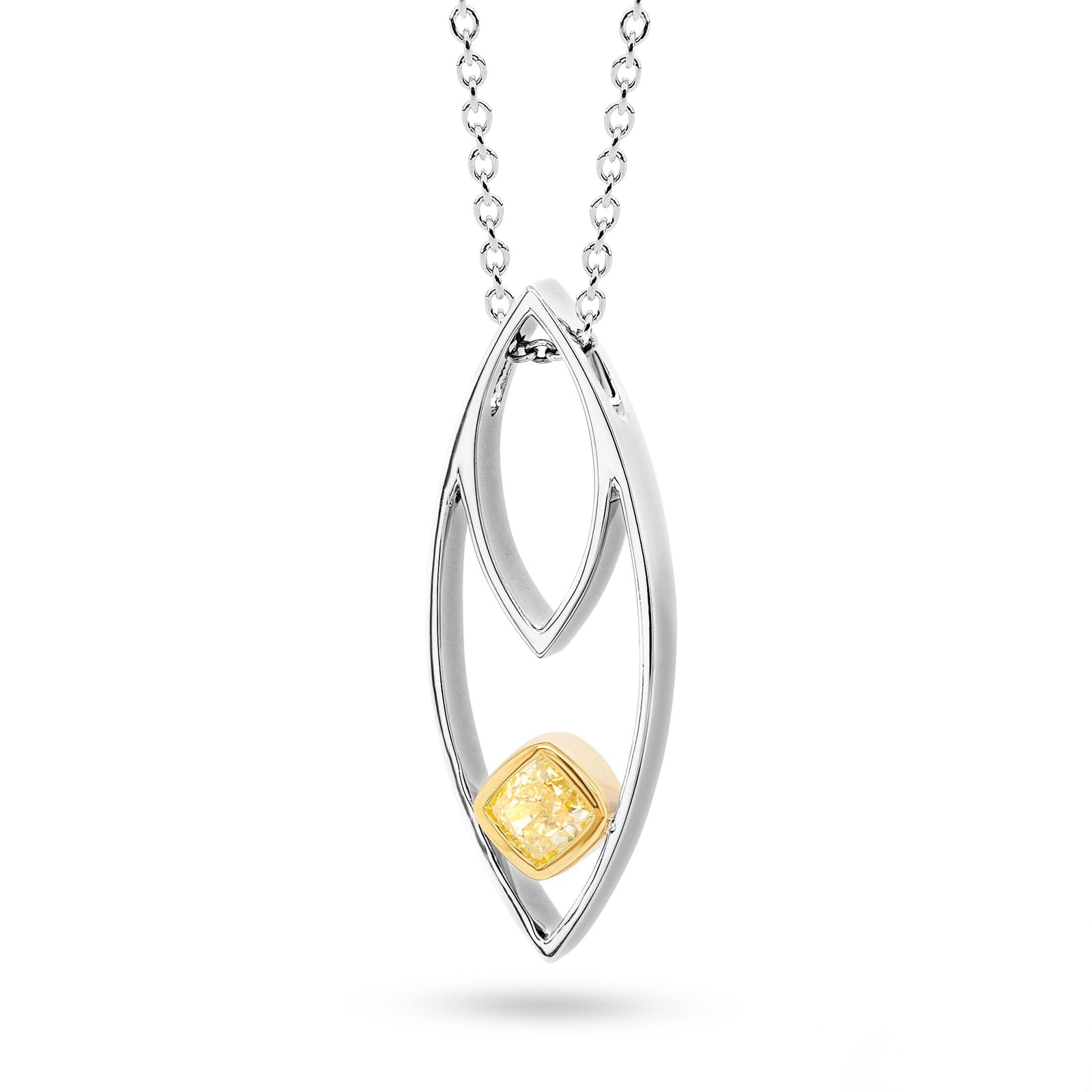 Australian Yellow Diamond Modern Pendant - EDJP05/002