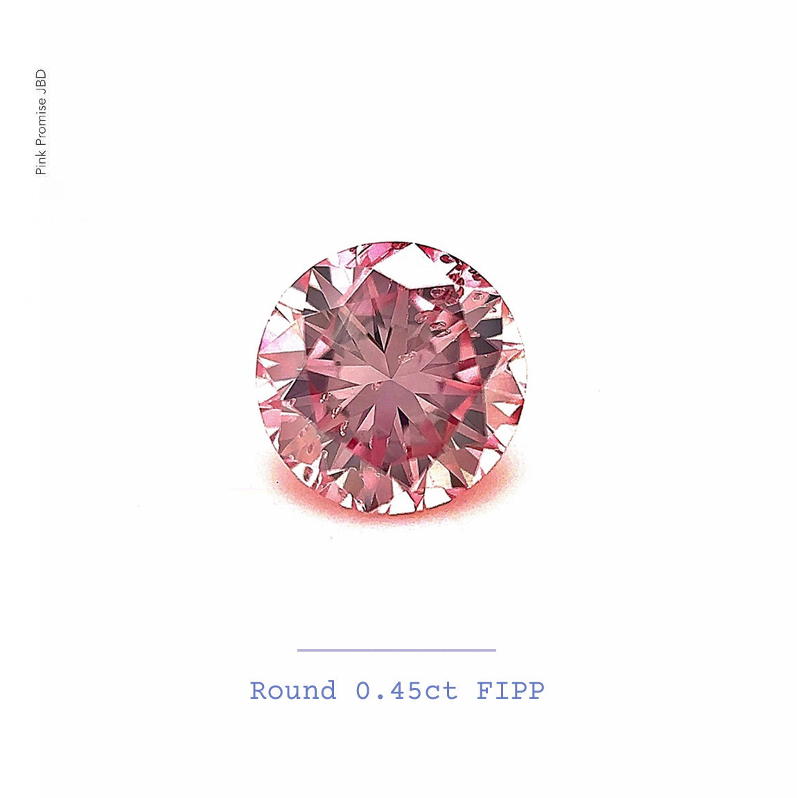 0.45ct Round shape 5P Fancy Intense Purplish Pink Certified Australian Pink Diamond, ARG10
