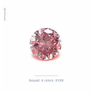 0.45ct Round shape 5P Fancy Intense Purplish Pink Certified Australian Pink Diamond, ARG10