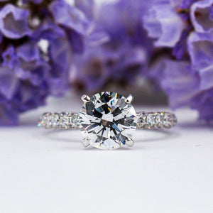 round brilliant cut diamond engagement rings melbourne best value