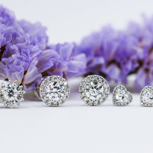Round brilliant cut diamond earrings sydney for sale