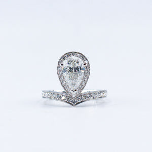 pear shape diamond engagement rings perth australia custom jewelry