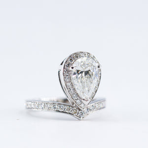 pear shape diamond engagement rings perth australia custom jewelry
