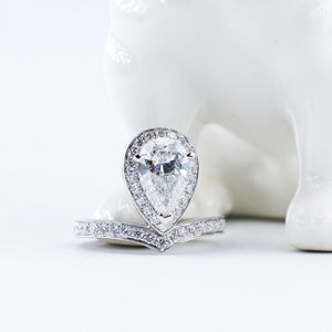 pear shape diamond engagement rings perth australia custom jewelry