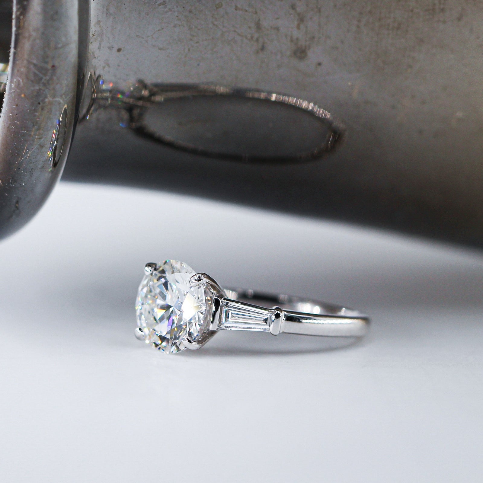 round brilliant cut diamond three stone engagement rings perth australia high-quality jewelry at best