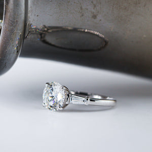 round brilliant cut diamond three stone engagement rings perth australia high-quality jewelry at best