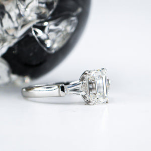 emerald cut diamond engagement rings brisbane australia unique design