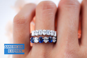 Oval cut diamond eternity rings sydney best value