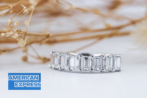 Emerald cut diamond eternity rings perth special offer