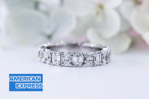 oval emerald diamond eternity rings brisbane high-quality jewelry