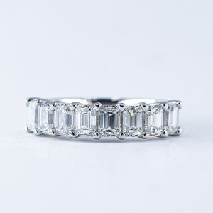 Emerald cut diamond eternity rings perth special offer