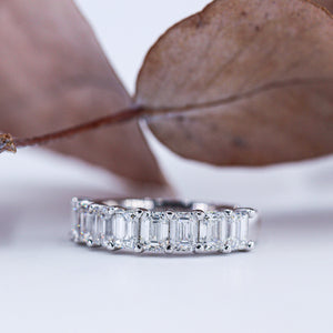 Emerald cut diamond eternity rings perth special offer