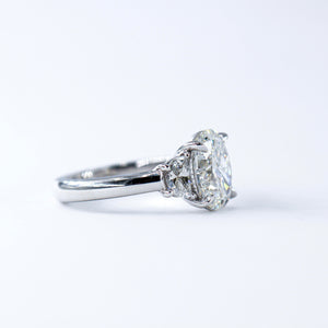 oval cut diamond three stone engagement rings perth australia custom design 