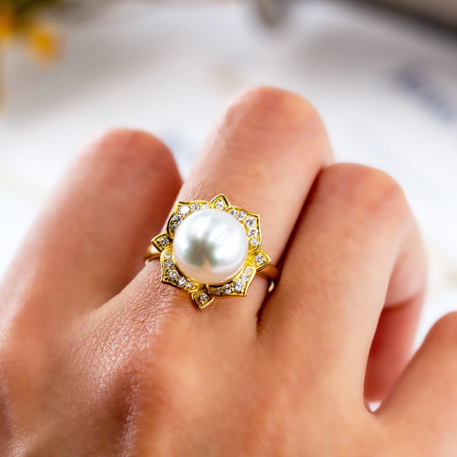 South Sea Pearl rings Brisbane High-quality