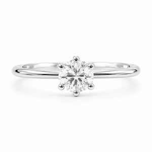 round brilliant cut diamond solitaire engagement rings sydney best price