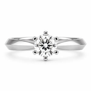 round brilliant cut diamond solitaire engagement rings perth custom design