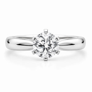 round brilliant cut diamond solitaire engagement rings melbourne australia custom design