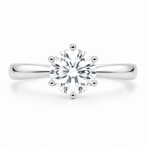 round brilliant cut diamond solitaire rings melbourne australia unique design 