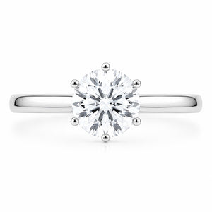 round brilliant cut diamond solitaire engagment rings melbourne australia best price