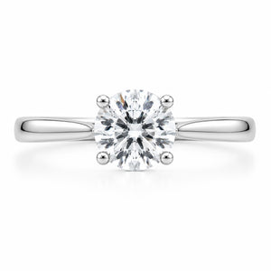 round brilliant cut diamond solitaire rings perth australia custom design