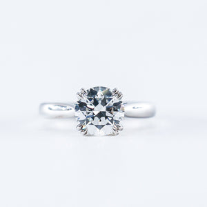 round brilliant cut diamond solitaire engagement rings sydney custom design