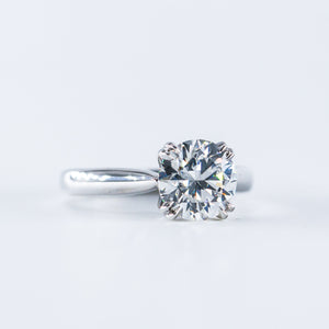 round brilliant cut diamond solitaire engagement rings sydney custom design